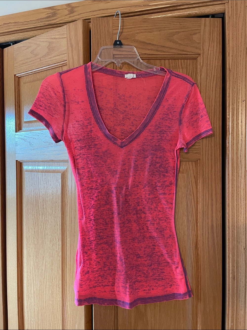 Women's Purple V-Neck T-Shirt